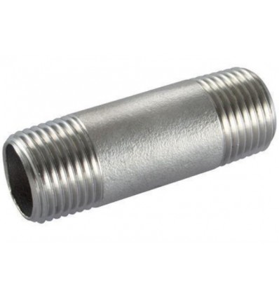 Neplo 1-1/2" x 1/2" acero inoxidable