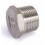 Tapón macho 1/2" acero inoxidable.